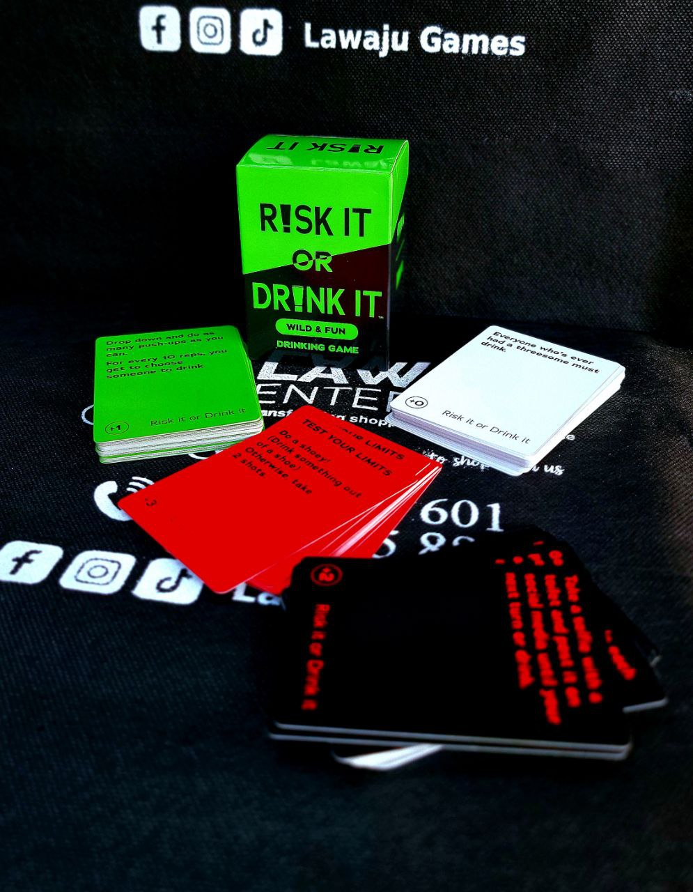 Risk it or Drink it party game — Lawaju Games